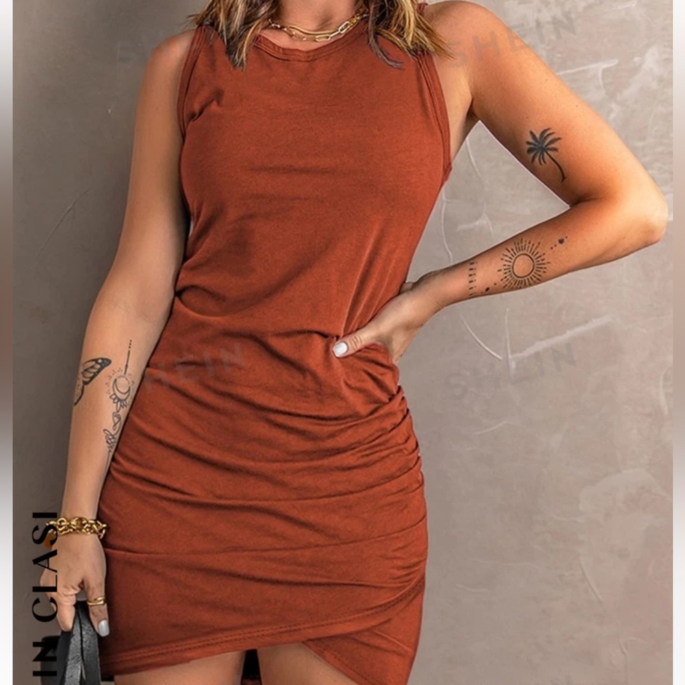 tulip hem tank dress